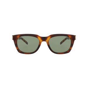 Saint Laurent Square-Frame Recycled Acetate Sunglasses Brown Unisex-Adult